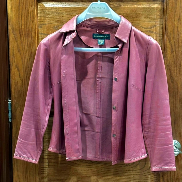 Banana Republic leather jacket - Picture 5 of 6